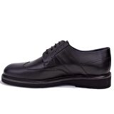 Dagoster DMA08-621 Siyah Ortopedik Günlük Erkek Deri Ayakkabı