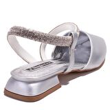 Dagoster DZA07-36503811 Gümüş Klasik Topuklu Kadın Ayakkabı