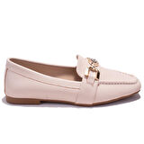 Dagoster DZA07-8692050 Bej Günlük Babet Kadın Ayakkabı