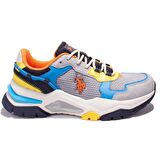 U.s Polo Assn Vıncent Gri Mavi Ortopedik Günlük Erkek Spor Ayakkabı