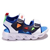 Vicco 321F24Y204BB Hilda Mavi Ortopedik Günlük Işıklı Erkek Çocuk Spor Sandalet