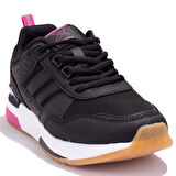 Kinetix Blaze Pu Siyah Fuşya Ortopedik Günlük Kadın Spor Ayakkabı