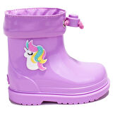 İgor W10253 Bimbi Unicornio Lila Ortopedik Kız Çocuk Yağmur Çizme