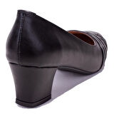 Dagoster DZA07-7268641 Siyah Klasik Topuklu Kadın Ayakkabı