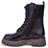 Hammer Jack 10224640 Sherly Siyah Ortopedik Günlük Deri Kadın Bot