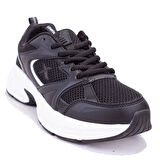 Kinetix Arlex Tx Siyah Beyaz Ortopedik Günlük Erkek Spor Ayakkabı