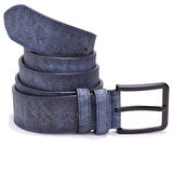 Dagoster DMK26-458 Lacivert 4.5 cm Suni Deri Erkek Kemer