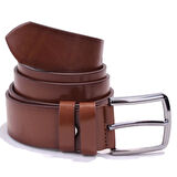Dagoster DMK26-355 Kahve 4 cm Suni Deri Erkek Kemer