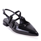 Dagoster DZA07-72561 Siyah Rugan Topuklu Klasik Kadın Ayakkabı