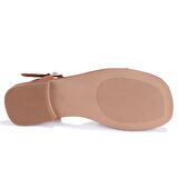 Dagoster DZA07-60216243 Taba Günlük Ortopedik Deri Spor Kadın sandalet