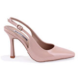 Dagoster DZA07-11363030 Vizon Rugan Klasik Topuklu Kadın Ayakkabı