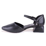 Dagoster DZA07-92825105 Siyah Klasik Topuklu Kadın Ayakkabı