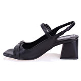 Dagoster DZA07-928210 Siyah Klasik Topuklu Kadın Ayakkabı