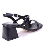 Dagoster DZA07-928230 Siyah Klasik Topuklu Kadın Ayakkabı