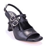 Dagoster DZA07-928405 Siyah Klasik Topuklu Kadın Ayakkabı