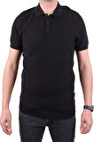 Dagoster DMG23-511231 Siyah Günlük Polo Yaka Erkek Tişört