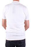 Dagoster DMG23-511228 Ekru Günlük Fermuarlı Polo Yaka Erkek Tişört