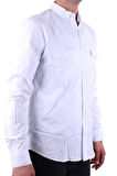 Dagoster DMG23-118783 Beyaz Poplin Günlük Normal Kalıp Uzun Kol Erkek Gömlek