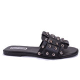 Dagoster DZA07-998005 Siyah Düz Spor Kadın Terlik