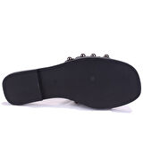 Dagoster DZA07-998005 Siyah Düz Spor Kadın Terlik