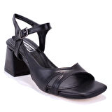 Dagoster DZA07-92825255 Siyah Klasik Topuklu Kadın Ayakkabı