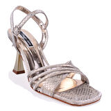 Dagoster DZA07-337087 Altın İnce Topuklu Abiye Kadın Ayakkabı