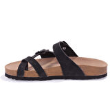 Fly Soft S042031 Siyah Günlük Ortopedik Permak Arası Kadın Spor Terlik