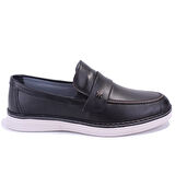 Dagoster DMA08-3305 Siyah Ortopedik Günlük Erkek Deri Ayakkabı