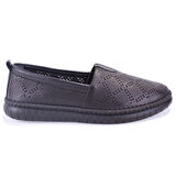 Dagoster DZA07-1236031 Siyah Ortopedik Günlük Deri Kadın Ayakkabı