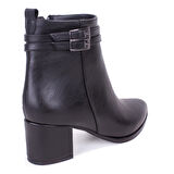 Dagoster DZA07-928975 Siyah Klasik Topuklu Kadın Bot