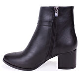 Dagoster DZA07-928905 Siyah Klasik Topuklu Kadın Bot
