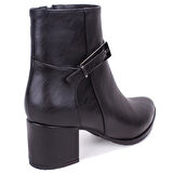 Dagoster DZA07-928905 Siyah Klasik Topuklu Kadın Bot