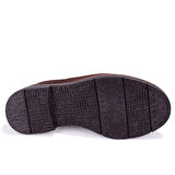 Dagoster DZA07-1236028 Kahve Süet Günlük Düz Topuk Deri Kadın Bot