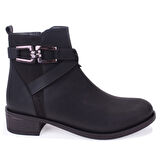 Dagoster DZA07-6822163 Siyah Günlük Düz Topuk Kadın Bot