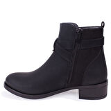 Dagoster DZA07-6822163 Siyah Günlük Düz Topuk Kadın Bot