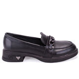 Dagoster DZA07-1270302 Siyah Günlük Loafer  Kadın Ayakkabı