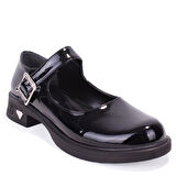 Dagoster DZA07-1004V01 Siyah Rugan Günlük Loafer  Kadın Ayakkabı