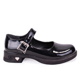 Dagoster DZA07-1004V01 Siyah Rugan Günlük Loafer  Kadın Ayakkabı