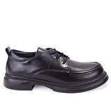 Dagoster DZA07-8892550 Siyah Günlük Bağcıklı Loafer  Kadın Ayakkabı