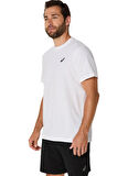 2031F026-101 ROAD GRAPHIC SS TEE Beyaz Yuvarlak Yaka Normal Kalıp Baskılı Erkek  T-Shirt