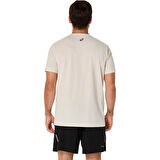 Logo Erkek Beyaz Koşu T-Shirt 2031E188-201