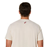 Logo Erkek Beyaz Koşu T-Shirt 2031E188-201