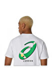 Asics 2041A348 Court Graphic Ss Top Beyaz Erkek T-Shirt