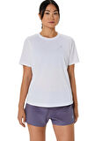 JD5962 NG U AR F GFX T Kırık Beyaz Yuvarlak Yaka Loose Fit Baskılı T-Shirt