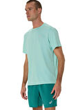 2011D221-300 ASICS CORE SS TOP Turkuaz Yuvarlak Yaka Normal Kalıp  T-Shirt