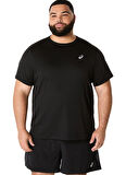 2011D221-001 ASICS CORE SS TOP Siyah Yuvarlak Yaka Normal Kalıp Erkek T-Shirt
