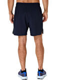 2011D213-400 ASICS CORE 7IN SHORT Lacivert Lastikli Bel Normal Kalıp Erkek Şort