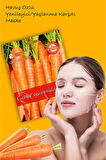 10 Adet Havuçlu Gençleştirici Maske +30 Daucus Carota Sativa Özü Yüz Maskesi XLM98