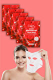 5 Adet Kiraz Çiçeği Kuru ve Pürüzlü Ciltlere Uygun Kağıt Maske Cherry Face Mask 30ML