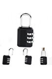 Şifreli Güvenlik Kilidi 3 Adet 3 Şifreli Asma Kilit Bavul Valiz Çanta Güvenlik Şifreli Kilit XLK409